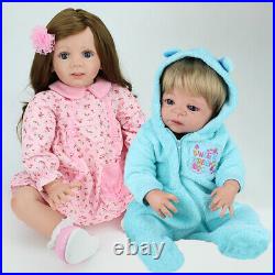 Lifelike Reborn Baby Dolls 22 Toddler Boy&24Girl Handmade Cuddly Babies Gifts