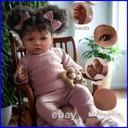 Lifelike Reborn Baby Dolls Black Girl- 20 Inch Soft Body Realistic-Newborn Handm