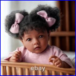 Lifelike Reborn Baby Dolls Black Girl- 20 Inch Soft Body Realistic-Newborn Handm