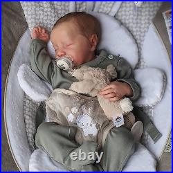 Lifelike Reborn Baby Dolls Boy 17-Inch Soft Body Realistic-Newborn Full Body V