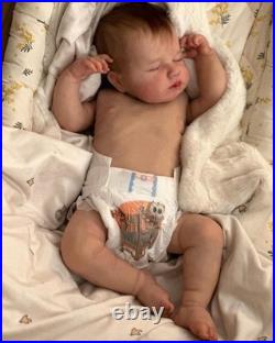 Lifelike Reborn Baby Dolls Boy 19 Inch Full Body Silicone Realistic Newborn Baby
