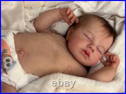 Lifelike Reborn Baby Dolls Boy 19 Inch Full Body Silicone Realistic Newborn Baby