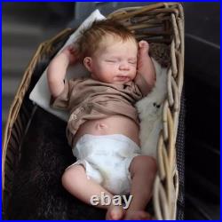 Lifelike Reborn Baby Dolls Boy 19 Inch Full Body Silicone Realistic Newborn Baby