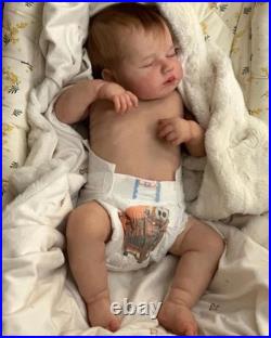 Lifelike Reborn Baby Dolls Boy 19 Inch Full Body Silicone Realistic Newborn Baby