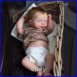 Lifelike Reborn Baby Dolls Boy 19 Inch Full Body Silicone Realistic Newborn Baby