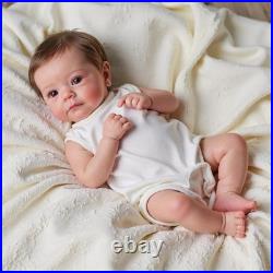 Lifelike Reborn Baby Dolls Boy 19 Inch Full Body Silicone Realistic Newborn Baby