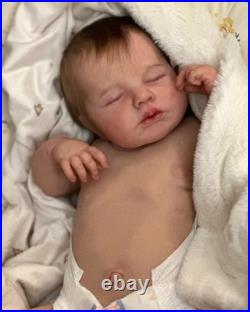 Lifelike Reborn Baby Dolls Boy 19 Inch Full Body Silicone Realistic Newborn Baby