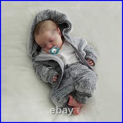 Lifelike Reborn Baby Dolls Boys 17-Inch Real Baby Feeling Realistic-Newborn Fu