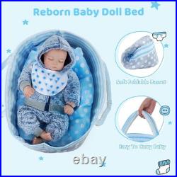Lifelike Reborn Baby Dolls Boys 17-Inch Soft Body Realistic-Newborn Baby Fu
