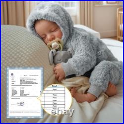 Lifelike Reborn Baby Dolls Silicone Full Body Boys 17-Inch Real Baby Feelin