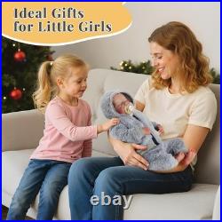 Lifelike Reborn Baby Dolls Silicone Full Body Boys 17-Inch Real Baby Feelin