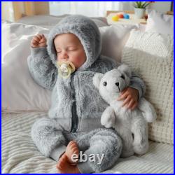 Lifelike Reborn Baby Dolls Silicone Full Body Boys 17-Inch Real Baby Feelin
