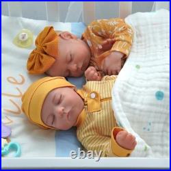Lifelike Reborn Baby Dolls Twins, 20 inch Realistic Newborn Real Life Baby Boy G