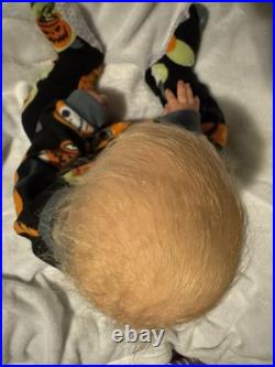Lifelike Reborn Doll Blonde Straight Hair Light Complexion authentic pickle
