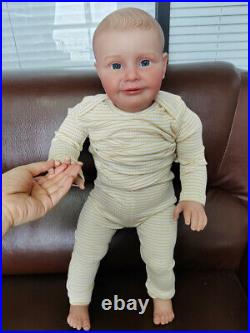 Lifelike Toddler 27 Boy Finished Reborn Baby Doll Handmade Girls Birthday Gift