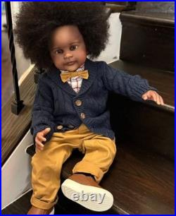 Lifelike Unfinished Rebornn Baby Doll 30in Toddler Rooted Hair Collect Toy Gifts