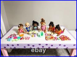 Lot Of 6 HASBRO Baby Alive Dolls with Accessories-2015-2017-Read Description