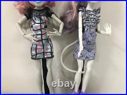 MONSTER HIGH Ghoul Chat 2-Pack Rochelle Goyle & Catrine Demew Dolls Complete HTF