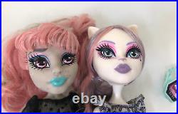 MONSTER HIGH Ghoul Chat 2-Pack Rochelle Goyle & Catrine Demew Dolls Complete HTF