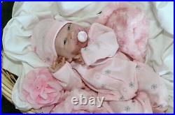 MY SNOW BABY GIRL! Berenguer Life Like Reborn Preemie Pacifier Doll +Extras