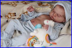 Magnolia Dream Doll Reborn baby boy Harper 19.5''Full Body Anatomically correct