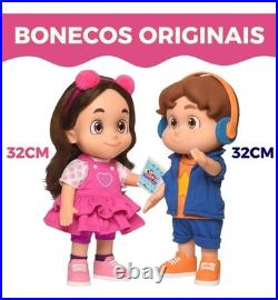 Maria Clara and JP Youtuber Doll Kit with 14 Original Phrases in Portuguese