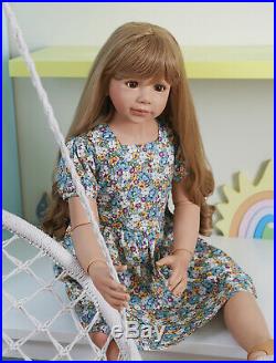 Masterpiece Doll 47 Lifelike Vinyl Toddler Baby Doll 5 Year Old Girl with Dress