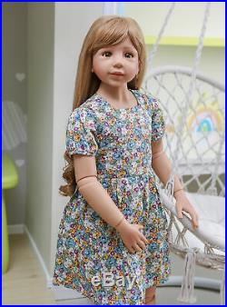 Masterpiece Doll 47 Lifelike Vinyl Toddler Baby Doll 5 Year Old Girl with Dress