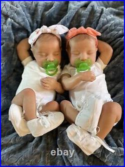 Meet The Twins! Reborn Baby Girl Dolls Lindsey And Leslie! Accessories Included