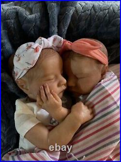 Meet The Twins! Reborn Baby Girl Dolls Lindsey And Leslie! Accessories Included