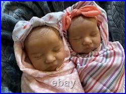 Meet The Twins! Reborn Baby Girl Dolls Lindsey And Leslie! Accessories Included