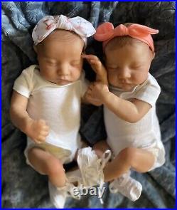 Meet The Twins! Reborn Baby Girl Dolls Lindsey And Leslie! Accessories Included