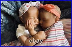 Meet The Twins! Reborn Baby Girl Dolls Lindsey And Leslie! Accessories Included Meet The Twins! Reborn Baby Girl Dolls Lindsey And Leslie! Accessories Included