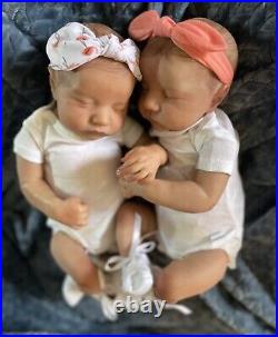 Meet The Twins! Reborn Baby Girl Dolls Lindsey And Leslie! Accessories Included Meet The Twins! Reborn Baby Girl Dolls Lindsey And Leslie! Accessories Included