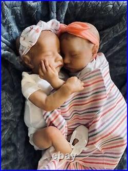 Meet The Twins! Reborn Baby Girl Dolls Lindsey And Leslie! Accessories Included Meet The Twins! Reborn Baby Girl Dolls Lindsey And Leslie! Accessories Included