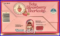 Mint-condition RARE Vintage 1982 Baby Strawberry Shortcake 13 Doll Kenner NIB