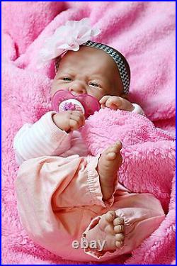 My Adorable Baby Girl! Berenguer Preemie Lifelike Reborn Doll W Pacifier, Bottle