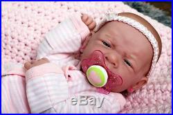 My Dream Baby Girl! Berenguer Preemie Lifelike Reborn Doll W Pacifier, Bottle