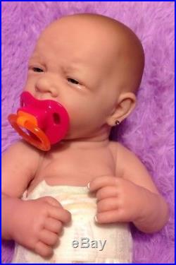 My Dream Baby Girl! Berenguer Preemie Lifelike Reborn Doll W Pacifier, Bottle