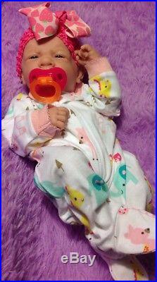 My Dream Baby Girl! Berenguer Preemie Lifelike Reborn Doll W Pacifier, Bottle