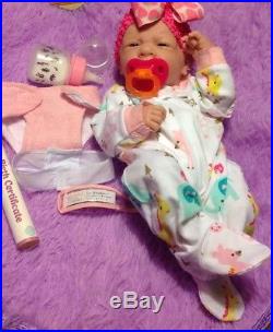 My Dream Baby Girl! Berenguer Preemie Lifelike Reborn Doll W Pacifier, Bottle