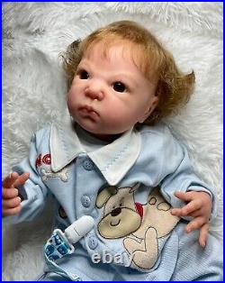 NEW 18.5 Dimitri by Adrie Stoete baby boy withCOA Reborn artist Peg Spencer