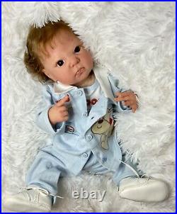 NEW 18.5 Dimitri by Adrie Stoete baby boy withCOA Reborn artist Peg Spencer