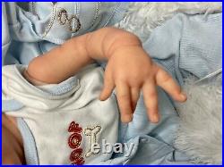 NEW 18.5 Dimitri by Adrie Stoete baby boy withCOA Reborn artist Peg Spencer