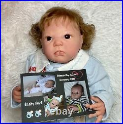 NEW 18.5 Dimitri by Adrie Stoete baby boy withCOA Reborn artist Peg Spencer