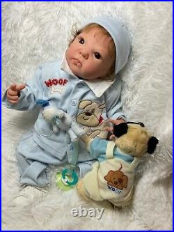 NEW 18.5 Dimitri by Adrie Stoete baby boy withCOA Reborn artist Peg Spencer