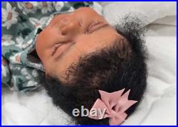NEW 18 Reborn AA Baby Doll With Rooted Curly Hair Pascale Sculpt