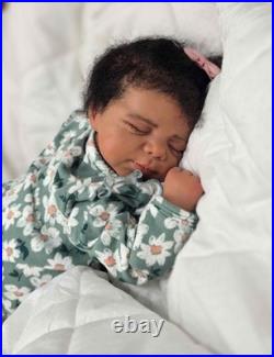 NEW 18 Reborn AA Baby Doll With Rooted Curly Hair Pascale Sculpt