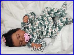 NEW 18 Reborn AA Baby Doll With Rooted Curly Hair Pascale Sculpt