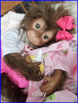NEW 20 Alternative Reborn Babydoll Monkey Collectible Art Doll
